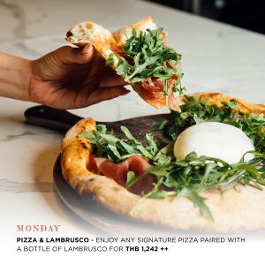 ventisi, alacarte, promotion, thai, italian, cuisine, bangkok, centara grand, centralworld, pizza